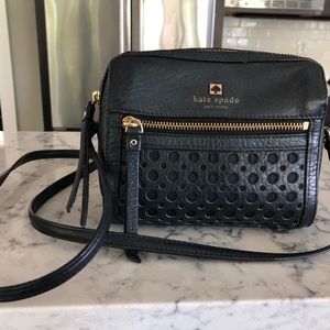 Kate Spade Black Leather Crossbody Purse
